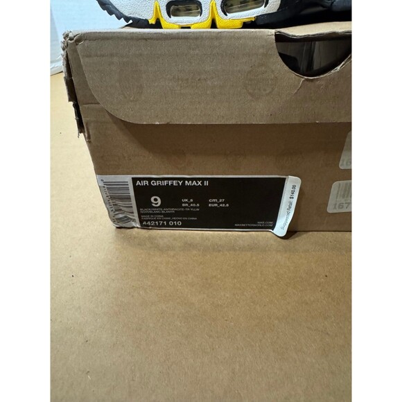 CLEAN Nike size 9 Air Max Griffey 2 II Tour Yellow shoes 2011 - Picture 8 of 8